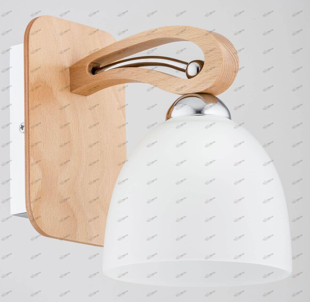 Бра деревянное бежевое Gracja 27041 ALFA GRACJA 00-3929746 Бежевый;белый 