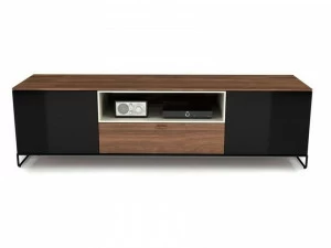 Huppé Низкая тумба под ТВ из дерева и стекла Linea 2351v