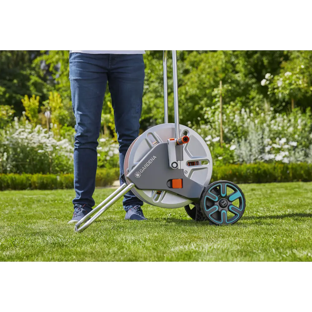 Тележка для шланга Gardena AquaRoll M с комплектом для полива 81273857 STLM-2047354  - Вид №5