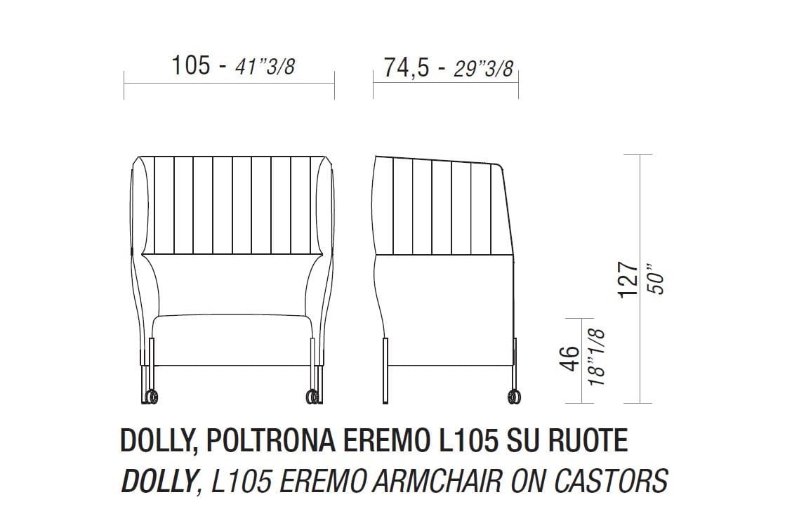 Тканевое кресло с высокой спинкой ESTEL GROUP Dolly ARCH-00064306 - Вид №8