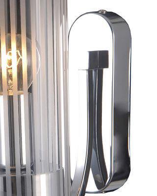 Бра со стеклянным плафоном дымчатое "Илис" 3303/1W-CR-SNS-CL LUMIEN HALL ИЛИС 00-3929716 Прозрачный;серебро  - Вид №2