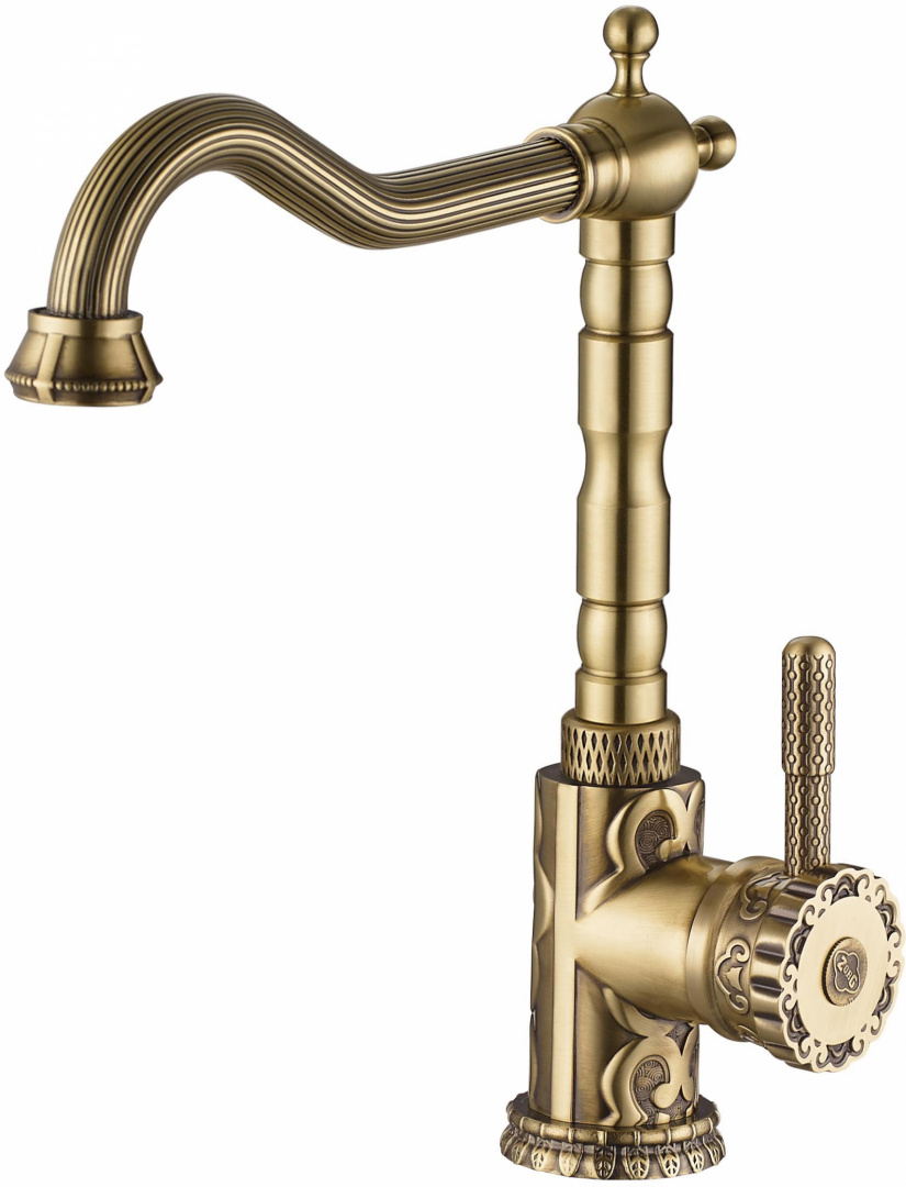 Смеситель ZorG Antic A 109K-BR для кухонной мойки, бронза