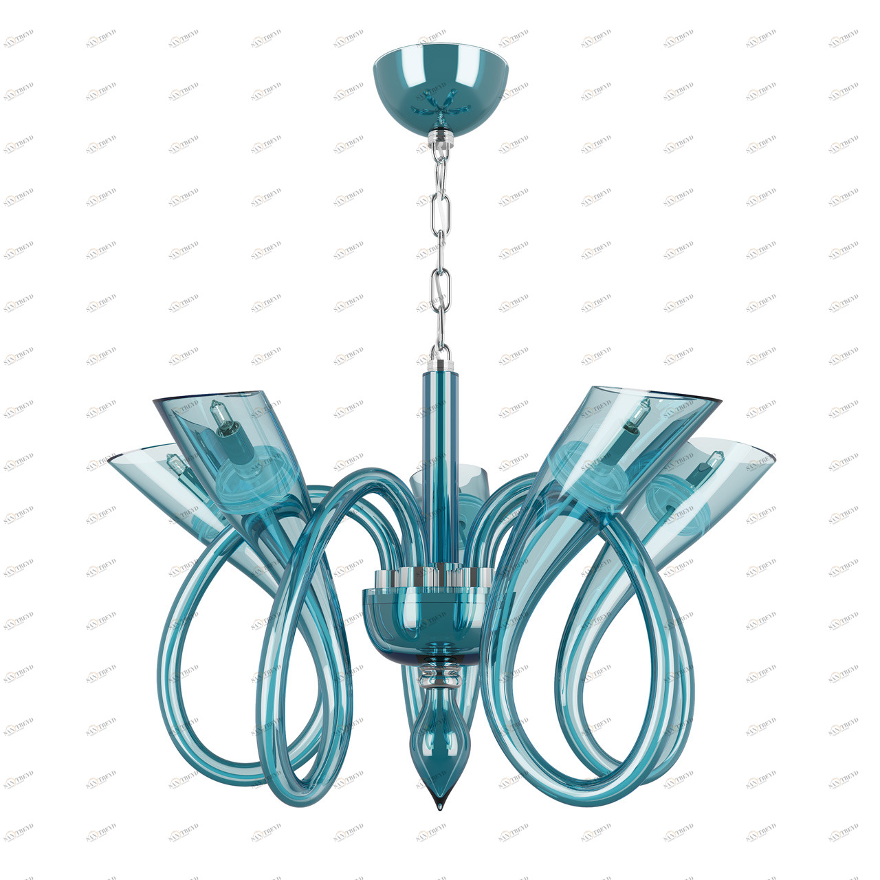 Подвесная люстра Lightstar Stella 892061 LIGHTSTAR ДИЗАЙНЕРСКИЕ, STELLA 057588 Голубой 