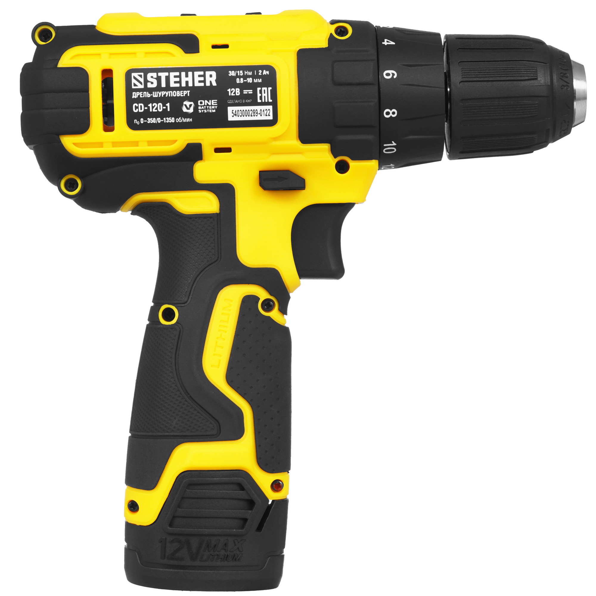 Дрель-шуруповерт STEHER CD-120-1 5451681 STDN-0061995 - Вид №1
