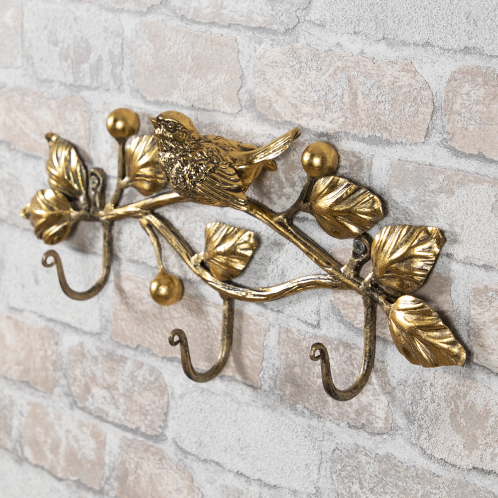 75093 Настенный крючок Птичка Терра Гаэта Амбер BOGACHO 4627196591370 - Вид №1