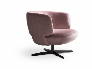 Тканевое вращающееся кресло