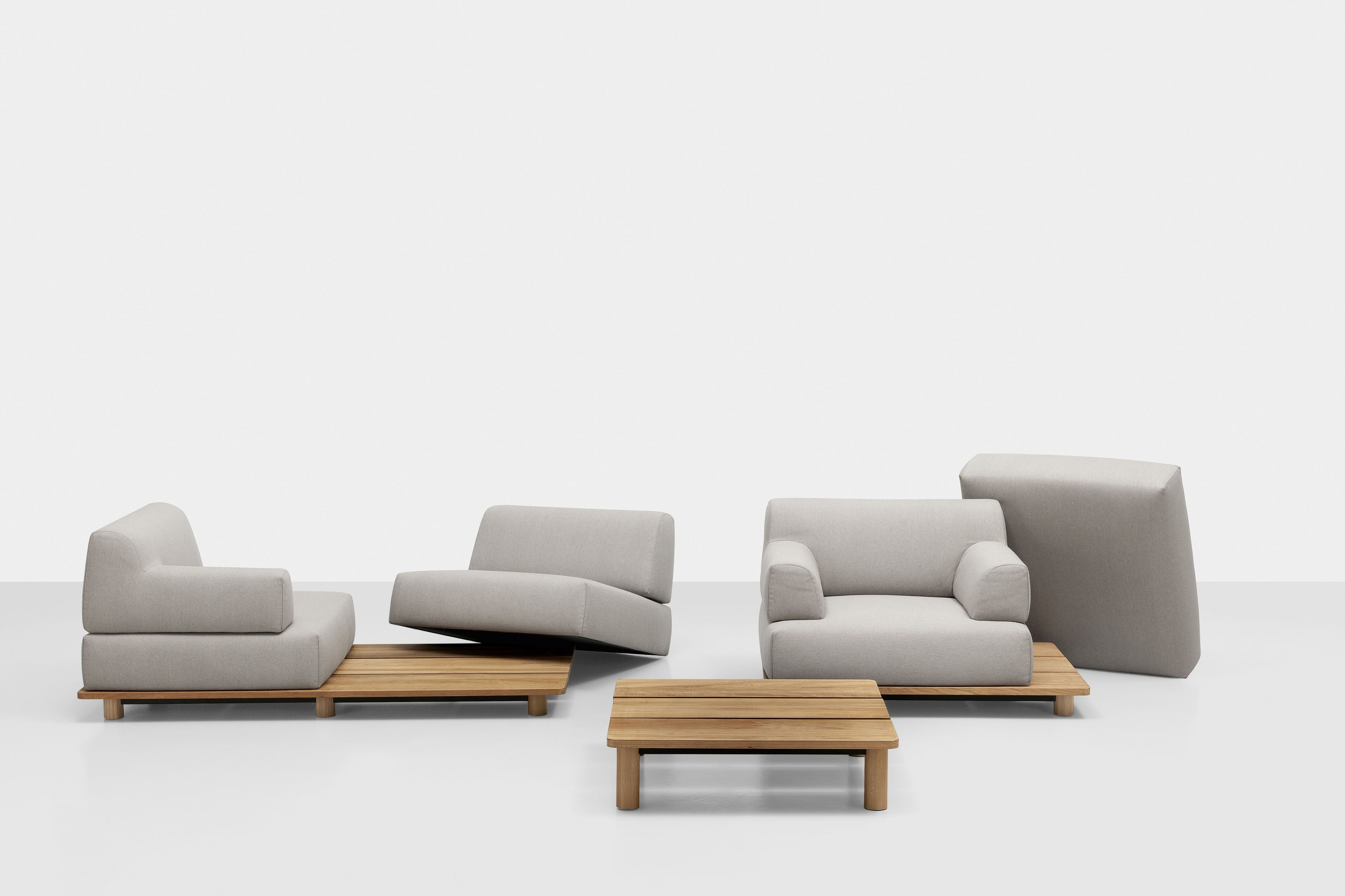 Угловое садовое кресло из ткани Kristalia сцена ARCH-00125022 - Вид №1