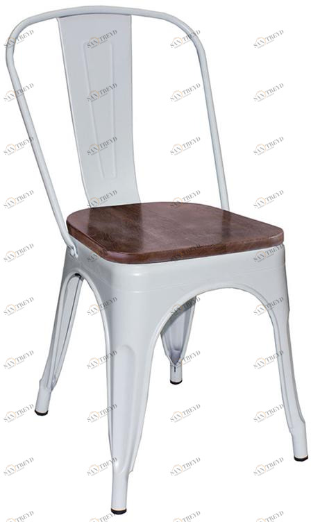 365 Стул Tolix Wood Белый R-HOME 920107HW