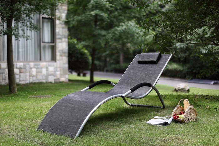 Шезлонг-лежак 68х176 см черный Garden Way BRIGO 770505 GARDEN WAY  00-3885120 Черный  - Вид №2