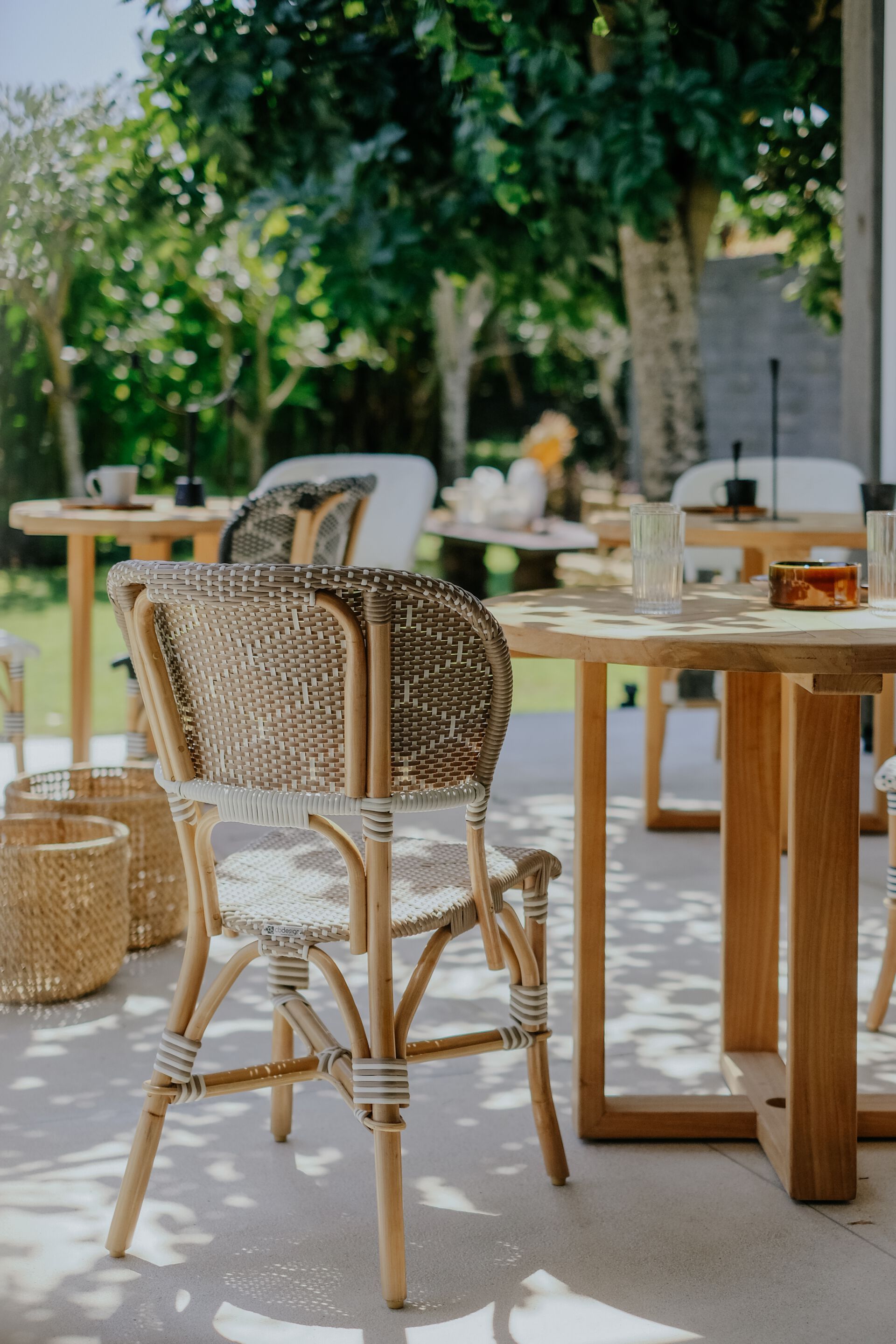 Ротанг сад стул с открытой спинкой cbdesign бистро ARCH-00150703 - Вид №2