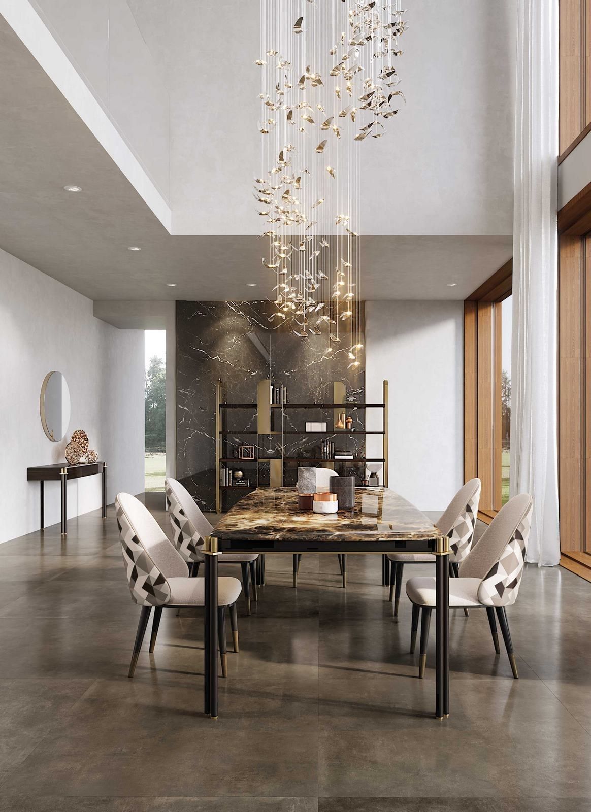 Мраморный прямоугольный стол для гостиной Capital Collection TUDOR ARCH-00030314 - Вид №3