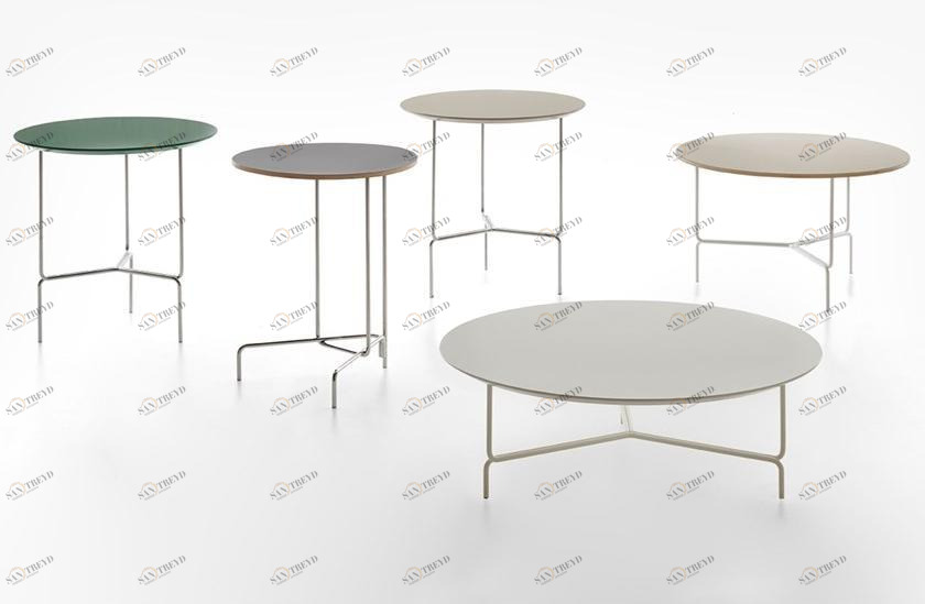 Manerba Круглый высокий журнальный столик Litta St142f60