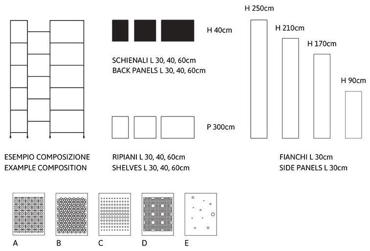 Officine Tamborrino Модульный книжный шкаф из листового металла sun-id-1373420 - Вид №2