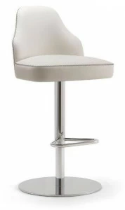 Tirolo Кожаный табурет со спинкой и подставкой для ног Chicago 015 sg f