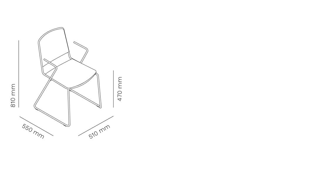 Сани стул с подлокотниками Mara Vea ARCH-00061713 - Вид №2