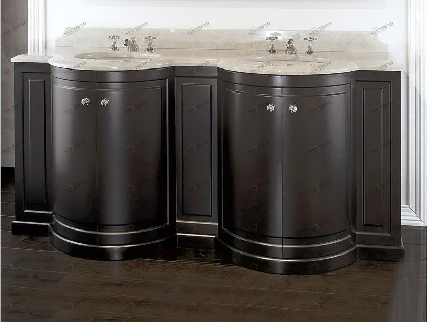 Devon&Devon Двойной лакированный туалетный столик с дверцами sun-id-1493303