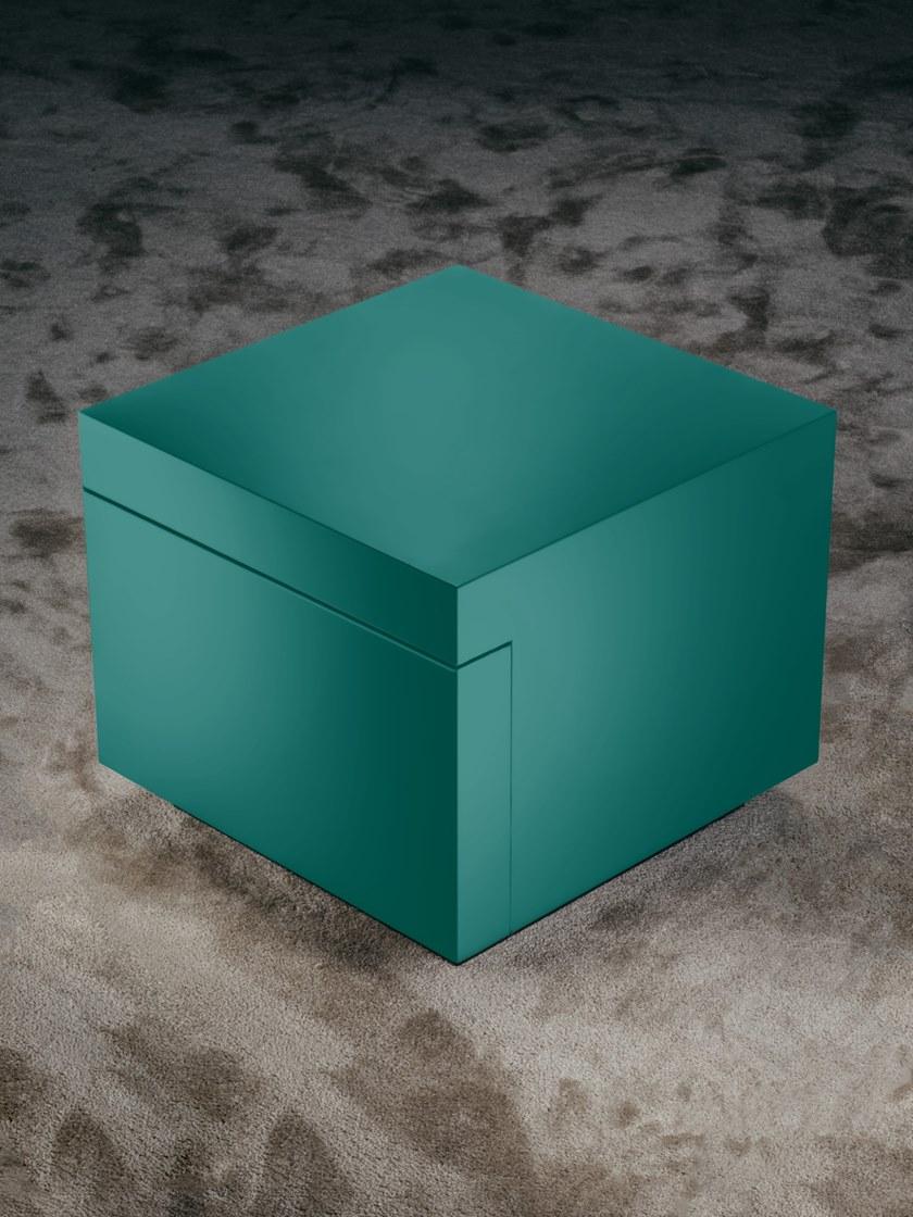 GIOPAGANI Прикроватная тумбочка квадратная лакированная Esprit noir sun-id-1481774 - Вид №1