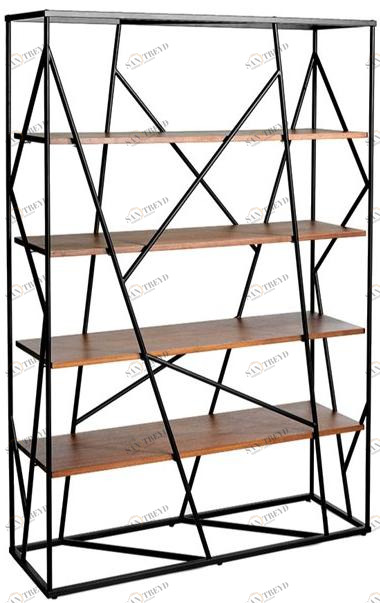 Angel Cerdá Открытый двусторонний книжный шкаф из стали и дерева Nature life 3103 Angel Cerda