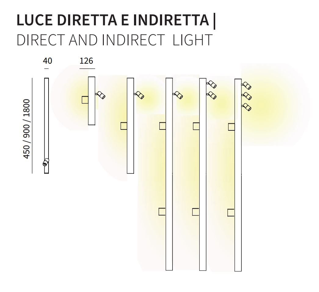 Экструдированный алюминиевый светодиодный настенный светильник Lucifero's Ibrida ARCH-00087832 - Вид №15
