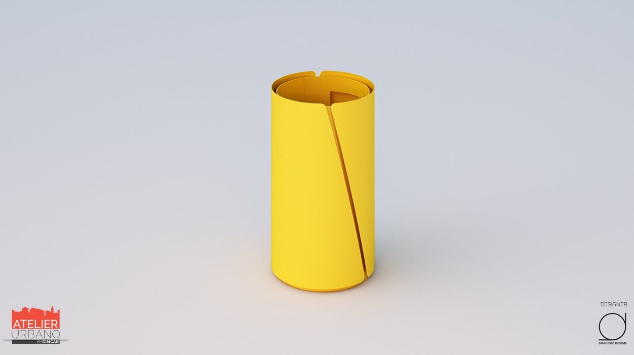 Корзина для мусора из оцинкованного листа DIMCAR BOB ARCH-00089374 - Вид №2