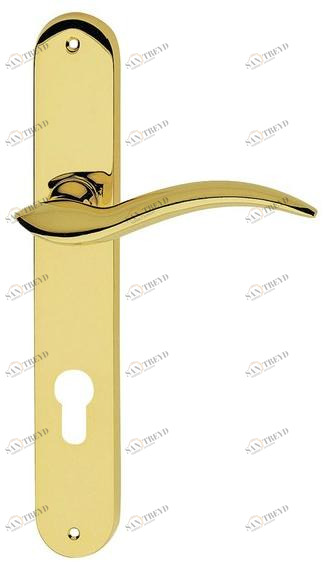 LINEA CALI' Латунная ручка в классическом стиле на пластине с накладкой Libera sun-id-1385801