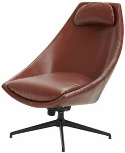 Potocco Кожаное кресло с подголовником Cut 910/plg