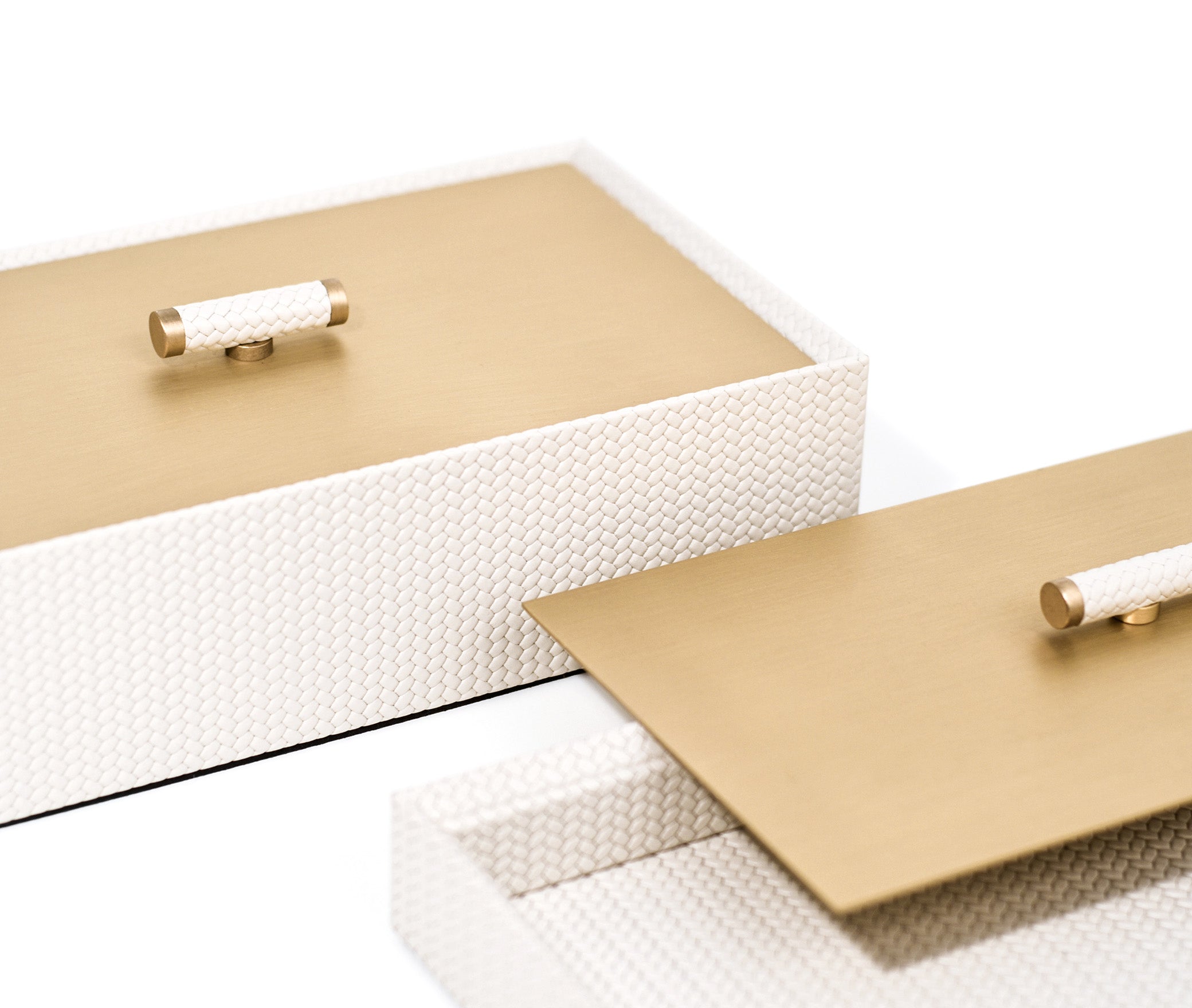 Коробка Iside - 27X15XH4,5 см / металл-хром/ари-кожа_темно-синий Pinetti 00.1240.037.003 - Вид №2