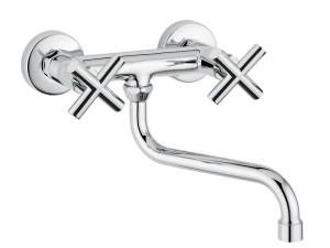 Хром латунь настенный кухонный кран