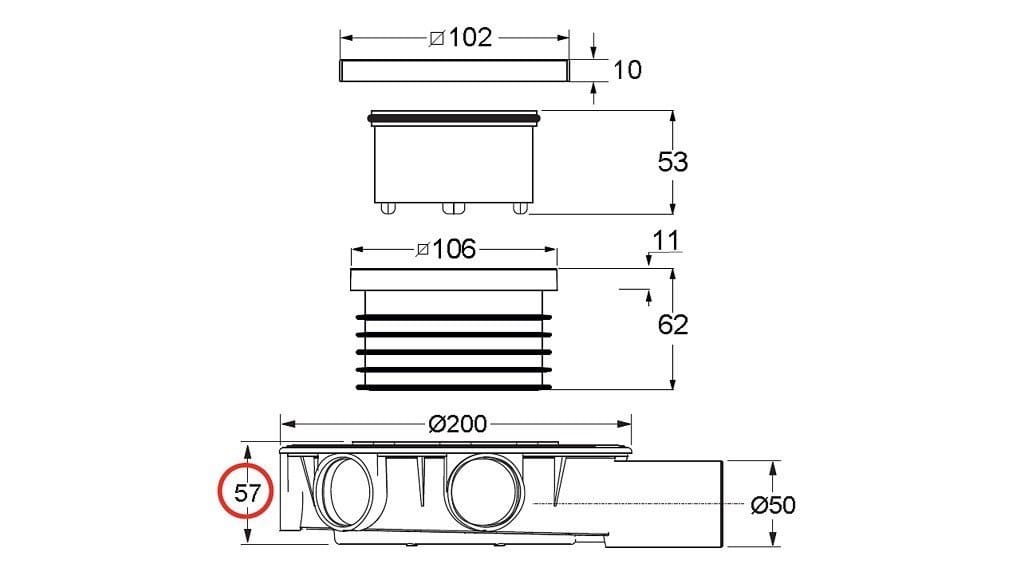 Кабина для выхлопной системы Bonomini мини-слив ARCH-00132537 - Вид №3