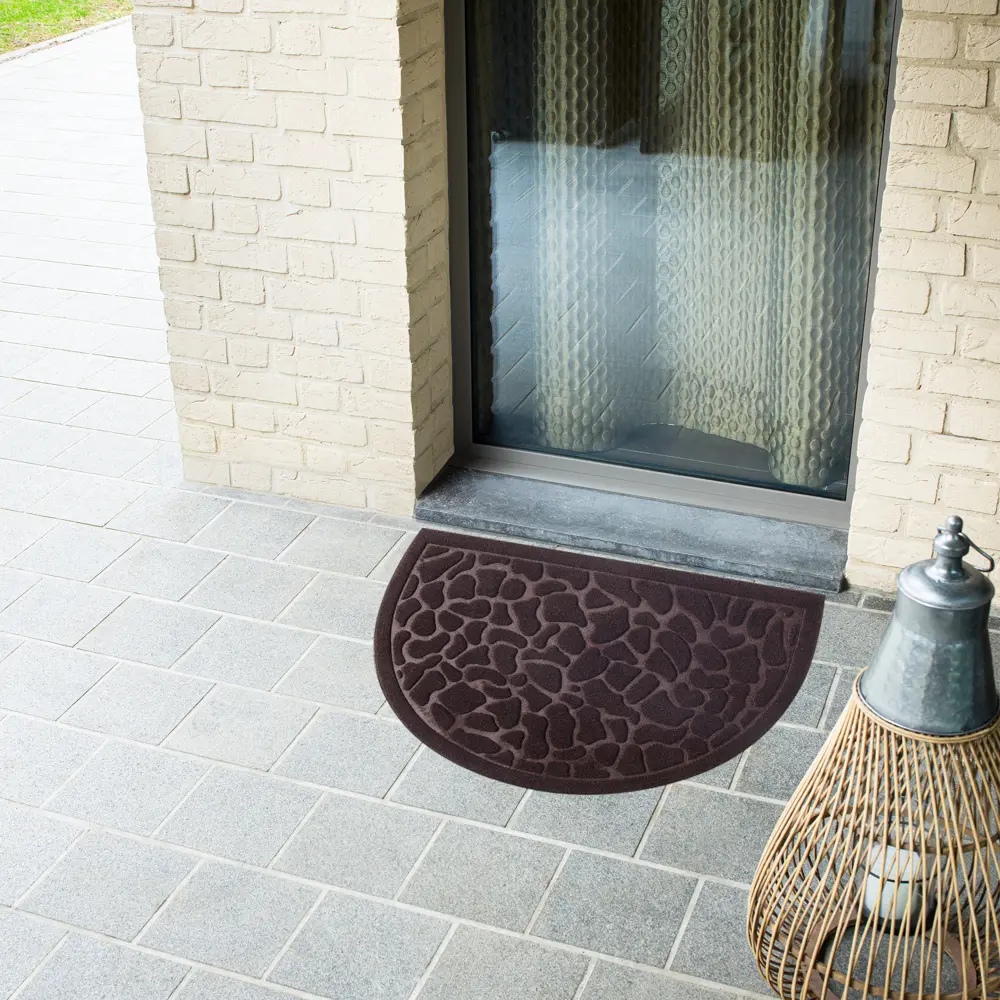 Коврик Inspire HR Lenzo 40x60 см резина цвет темно-коричневый 88249562 STLM-2064781  - Вид №4