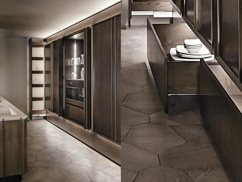 Shake Деревянная кухня с островом sun-id-1392099 - Вид №2