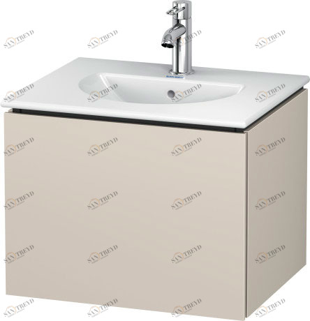 LC616009191 L-Cube Тумбочка подвесная Серо-коричневый декор Duravit