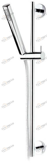 Remer Rubinetterie Хромированная направляющая с ручным душем с гибким шлангом Minimal 317m 317dm