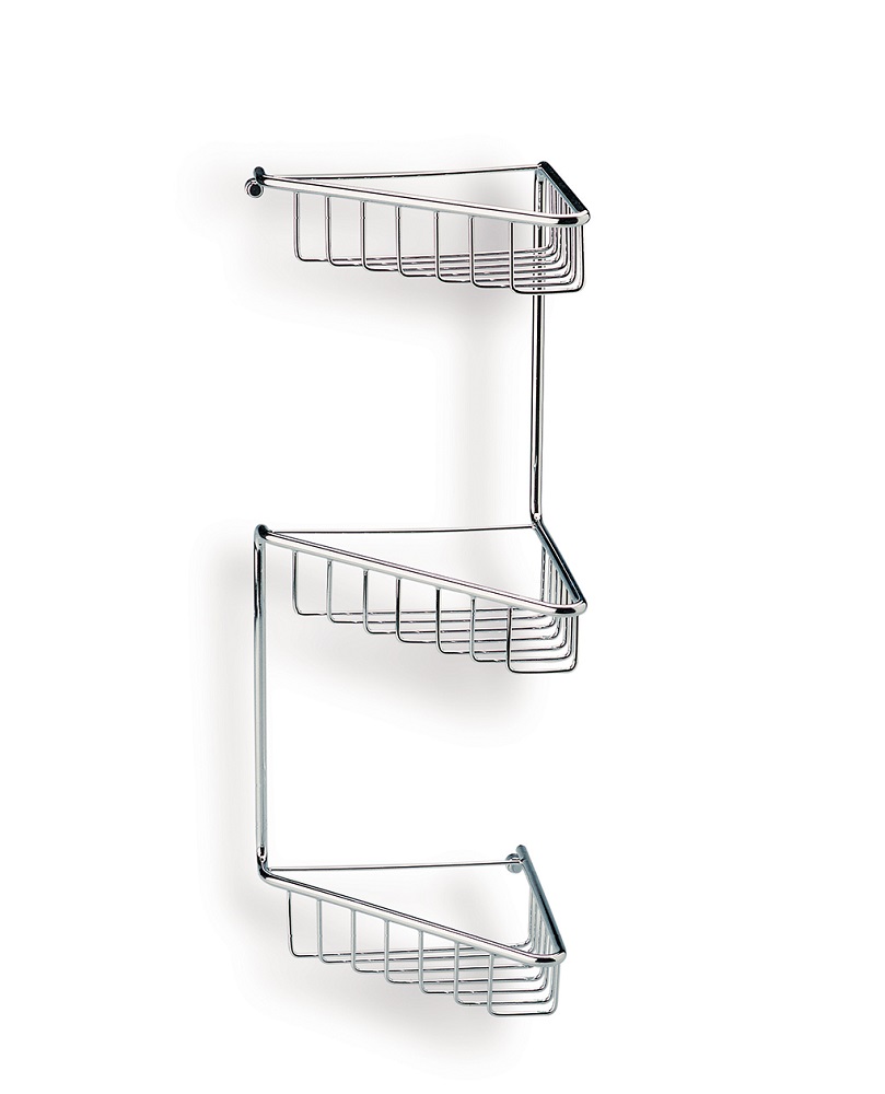 569(25) Stil Haus, решётка в ванную угловая 3-х уровневая, высота 54 см, цвет бронза 