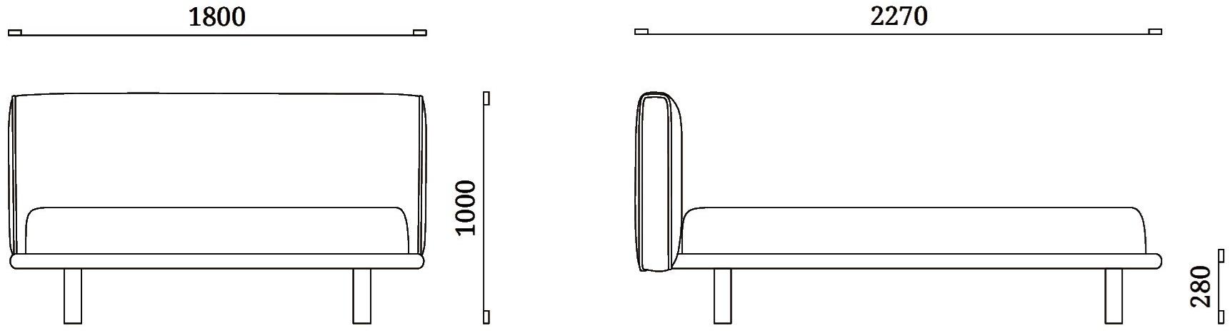 Febal Casa Кровать из искусственной кожи с мягким изголовьем sun-id-1446808 - Вид №4