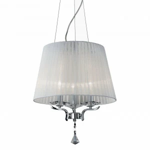 Люстра дизайнерская Cunning белая, хром Pegaso SP3 IDEAL LUX ДИЗАЙНЕРСКИЕ 057413 Белый