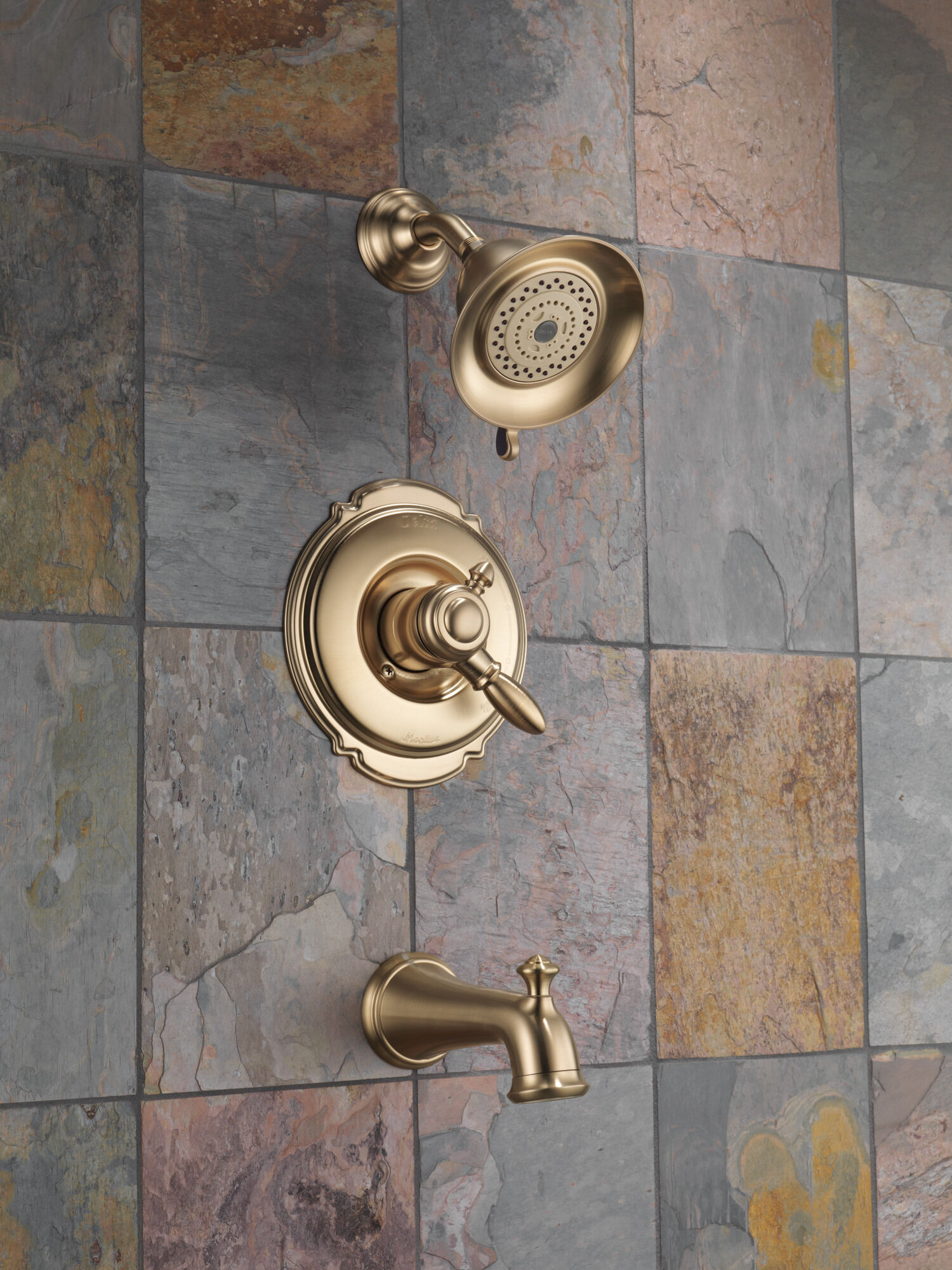 T17455-CZ Для ванны и душа Monitor® 17 Series Delta Faucet Victorian Шампанское бронза - Вид №5