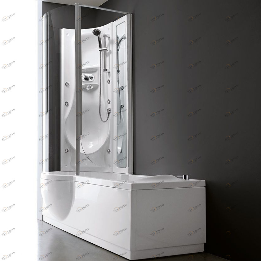 Ванна угловая комбинированная с гидромассажем и дезинфекцией V597B Gruppo treesse Simona Box