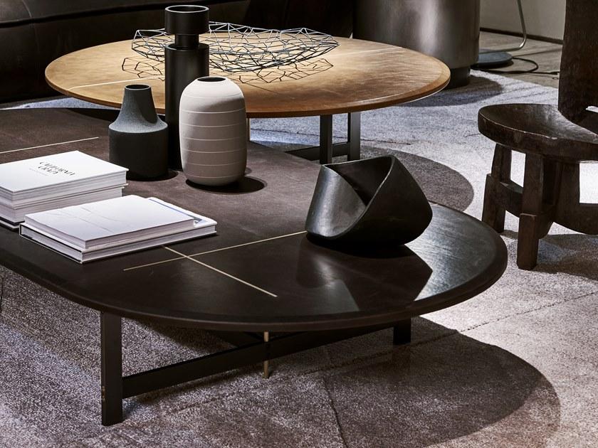 BAXTER Низкий овальный журнальный столик для гостиной Placè Place sun-id-1383967 - Вид №1