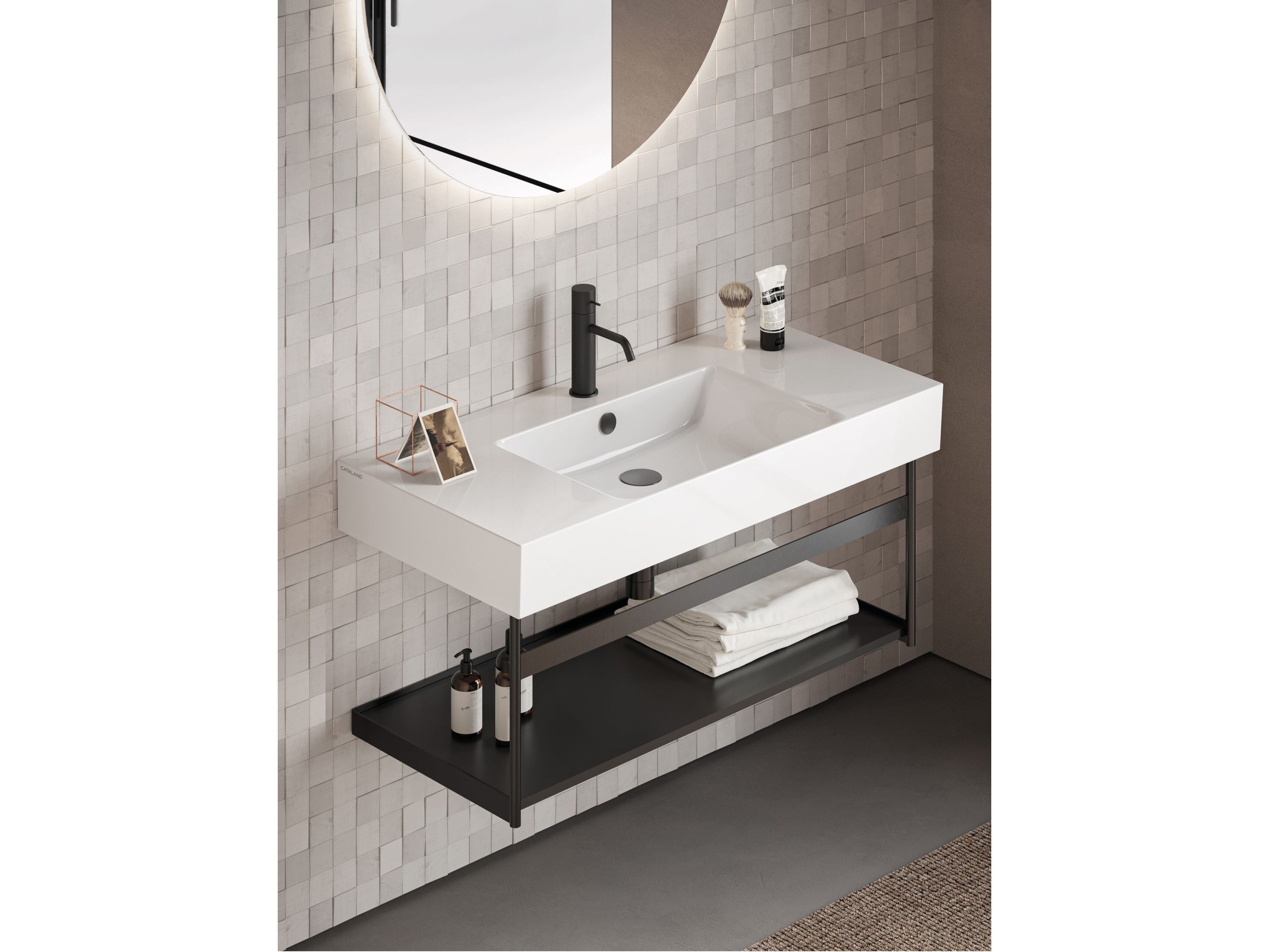 Металлическая подвесная консоль для умывальника CERAMICA CATALANO Consolle lavabo 100 ARCH-00041038 - Вид №2