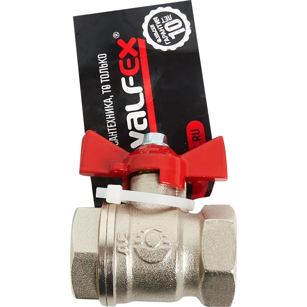 Шаровой кран Valfex 3/4" с ручкой-бабочкой для водопровода 84505437 STLM-1422914 - Вид №2