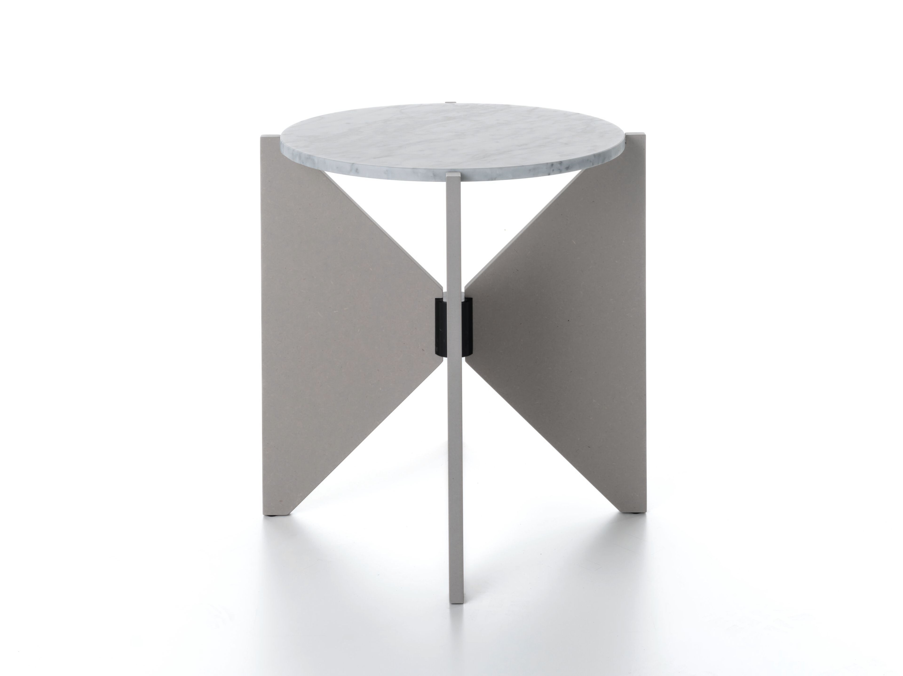 Круглый журнальный столик из каррарского мрамора Alias Сатурн ARCH-00009955