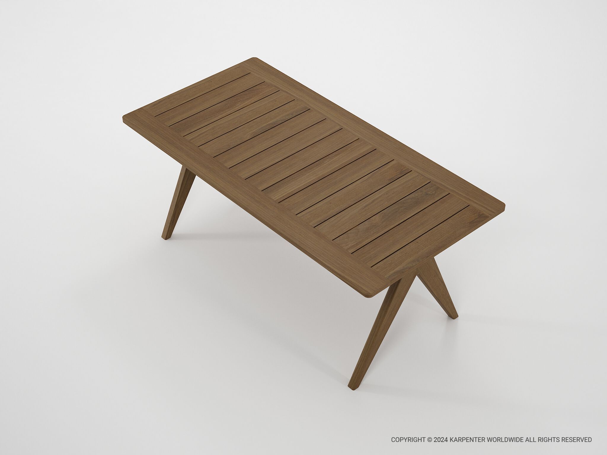 Прямоугольный стол из тикового дерева KARPENTER Tribute Outdoor ARCH-00006391