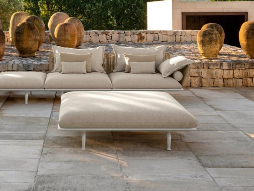 Talenti Квадратный тканевый садовый пуф Cruise alu Crualupuf - Вид №2