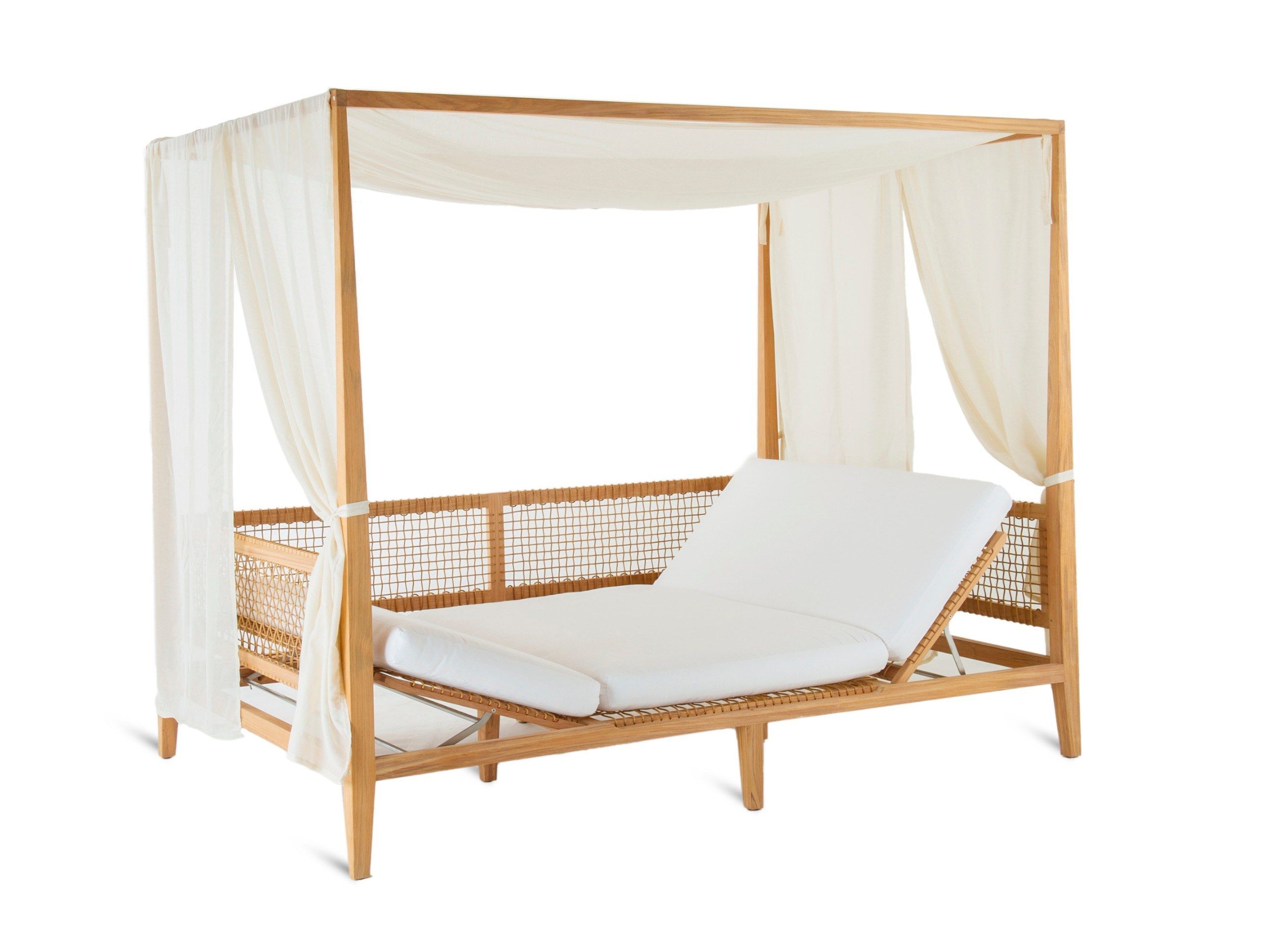 Садовая кровать из тикового дерева с балдахином Unopiù Синтез ARCH-00047354 - Вид №1