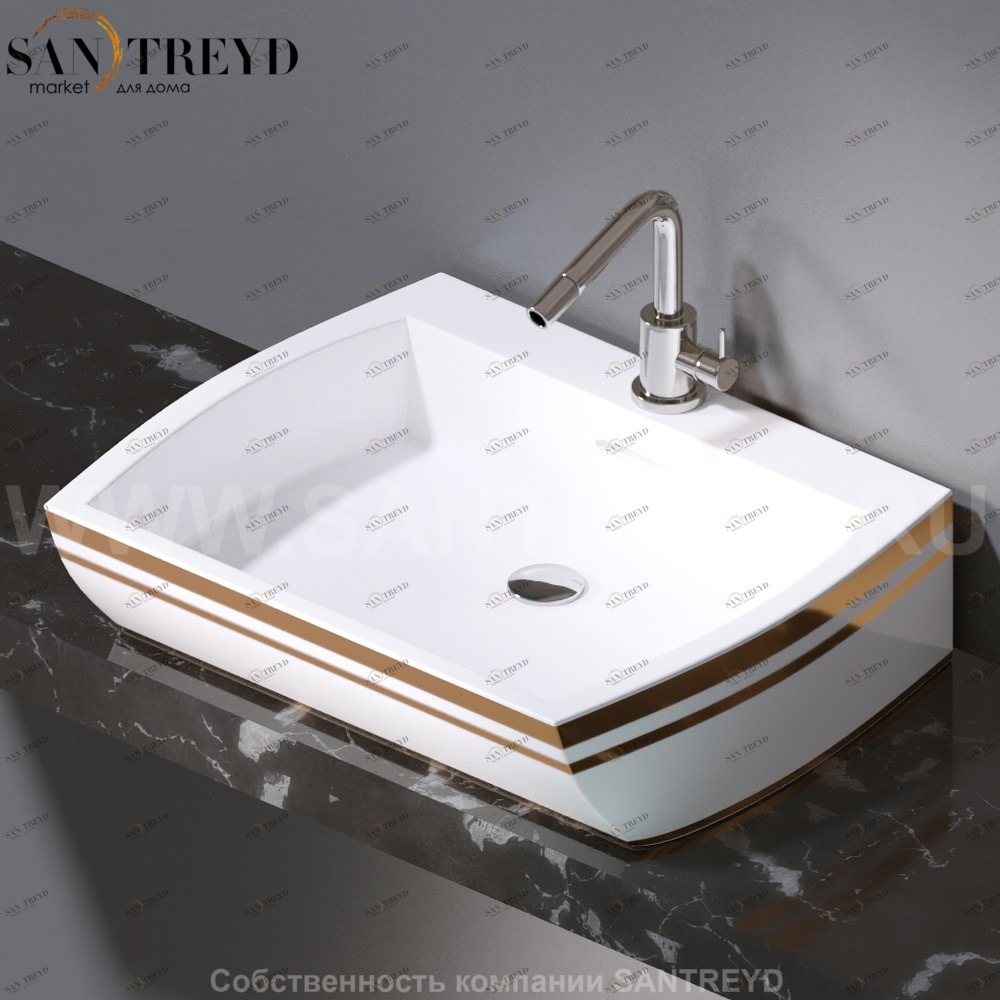 L282.467G Накладная раковина на столешницу  овальная A. e T. Italia SQUARE AeT ITALIA