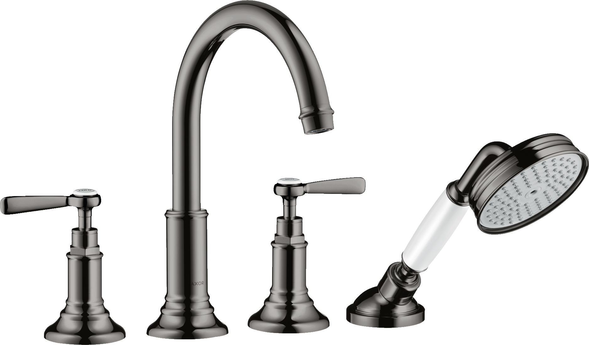 16550330 Смеситель для ванны на край на 4 отверстия с рычажными ручками AXOR MONTREUX