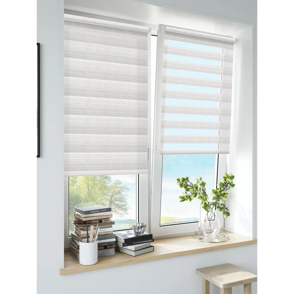 Штора рулонная день-ночь Granada 180x175 см экрю MIAMOZA Коллекция 2024г STLM-2085396 - Вид №3