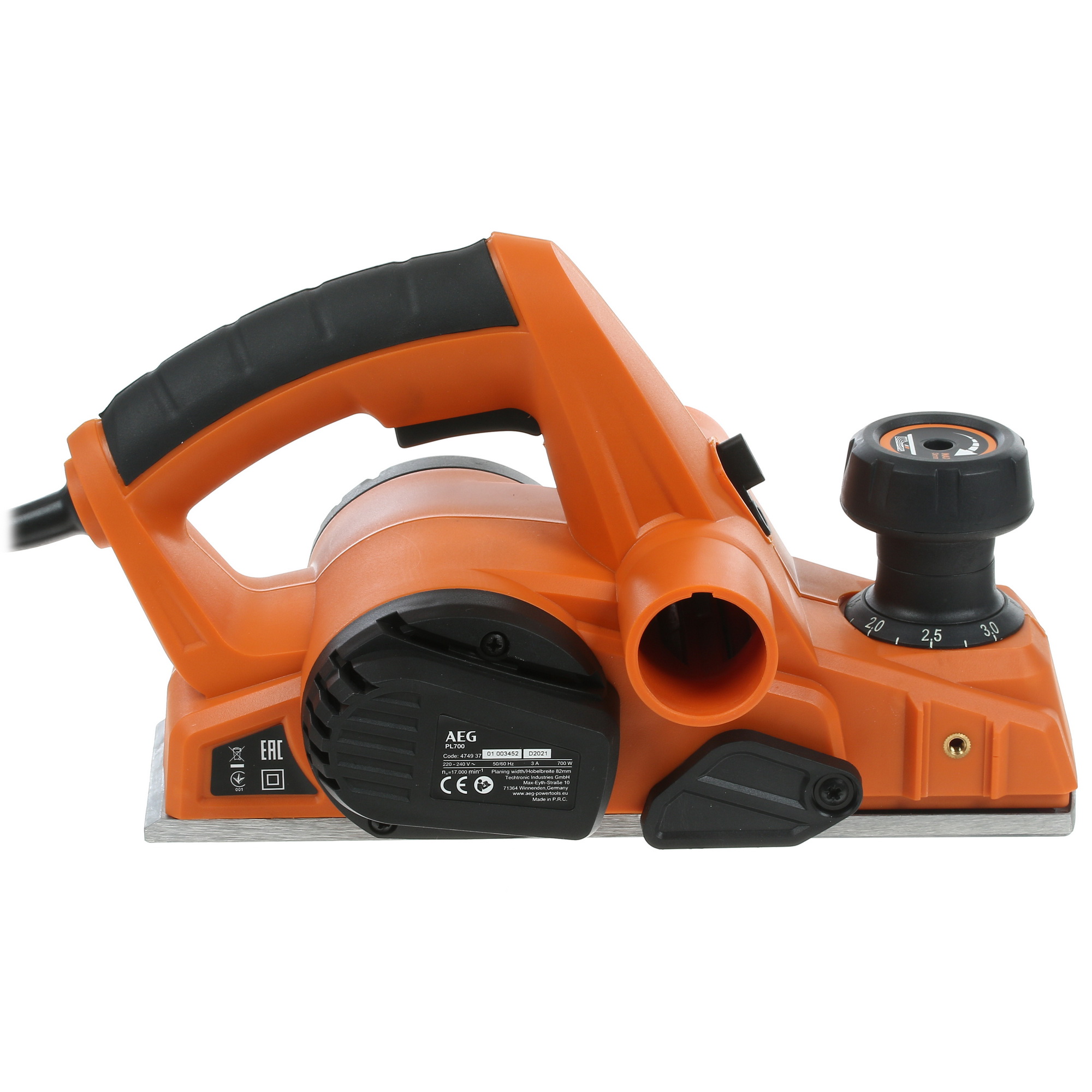 Электрорубанок AEG PL 700 8195910 STDN-0030042 - Вид №3