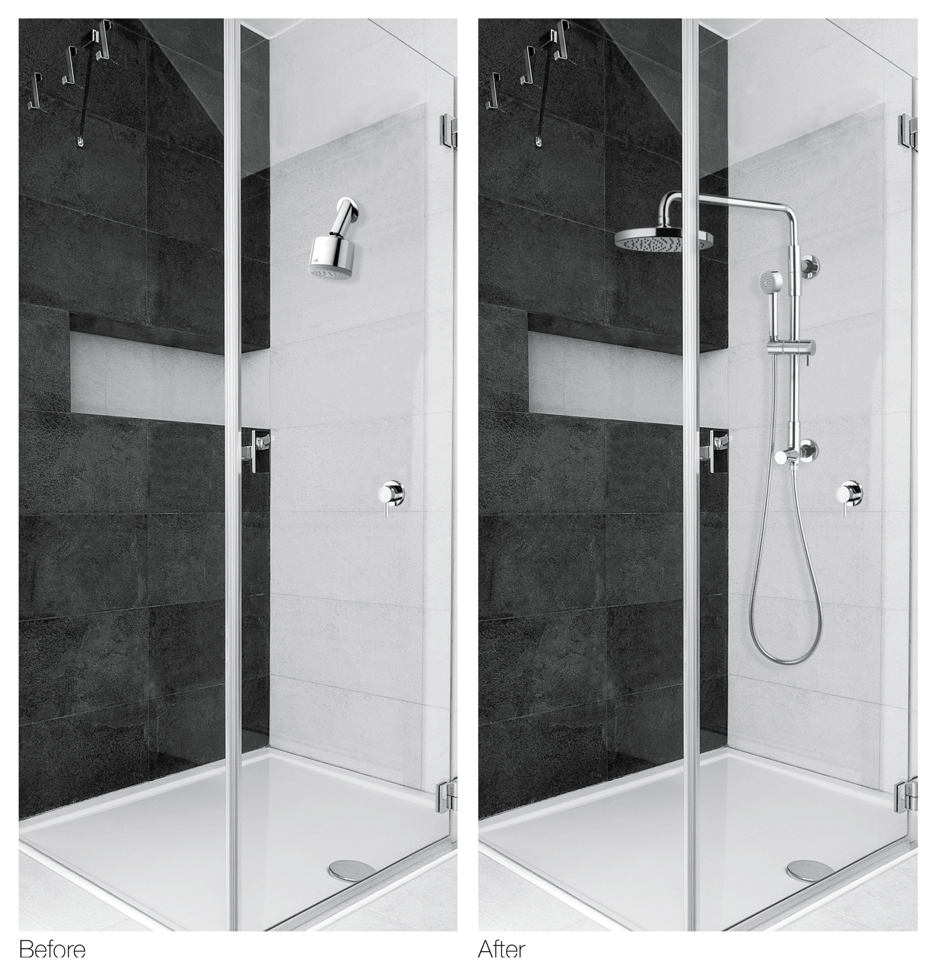 L00963 Душевая колонна GIÒ RENOVATION Ø 250 mm - H.595 mm BOSSINI  - Вид №4